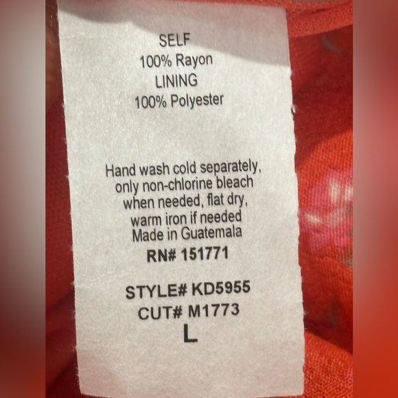 LE LIS Boho Chic Floral Print Sleeveless Open Back Dress multi sizes orange NWT - Picture 7 of 9